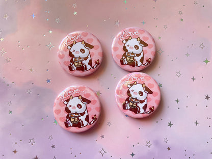 Bubble Tea Cow Button