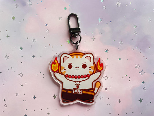 Fire Cat Pirate Keychain |Pirate King Series