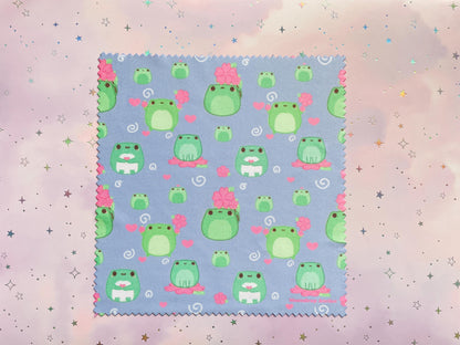Sakura Frog Microfiber Cloth | Double sided