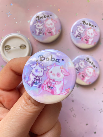 Bubble Tea Cow Button