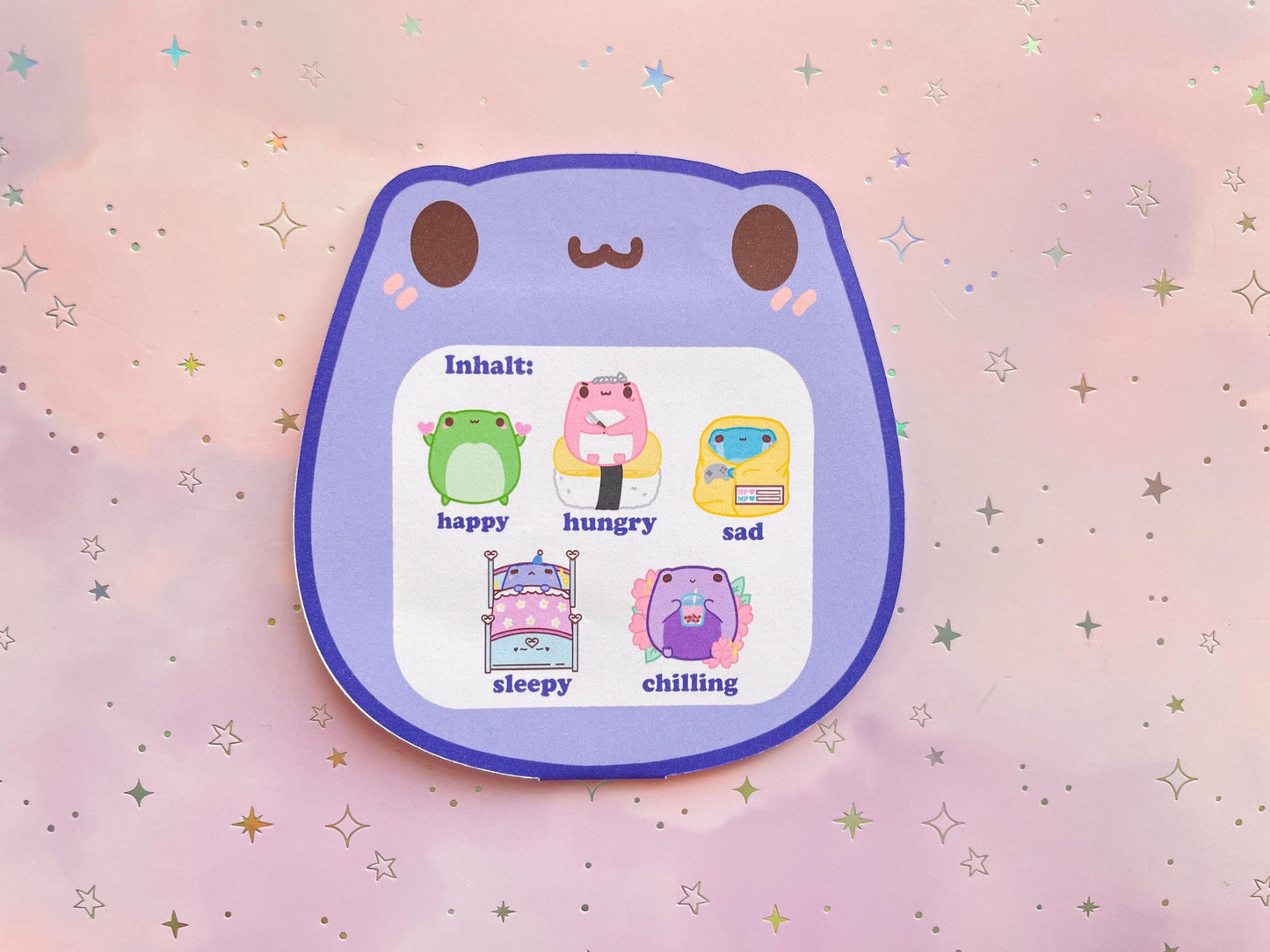 Kawaii Frog Sticker Pack | Slife of Life: Frog San Sticker Set|
