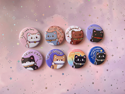 Katzen Button | Shiba Inu Badge | Statement Buttons