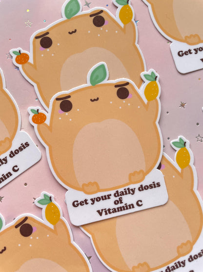 Frosch Vitamin Sticker Kawaii