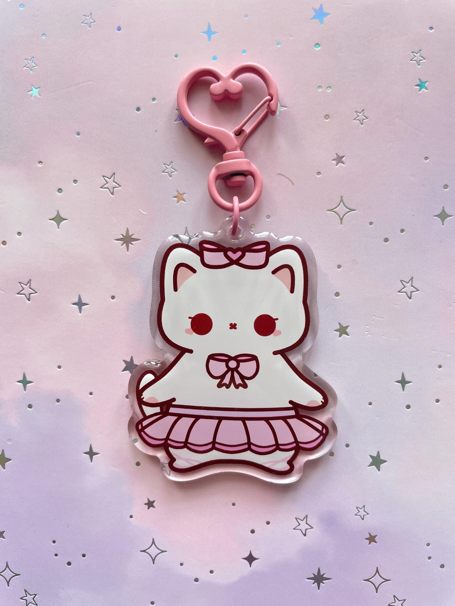 Cat Ballet Keychain