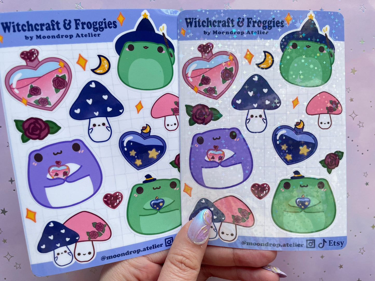 Magic Witchcraft Frog Stickersheet