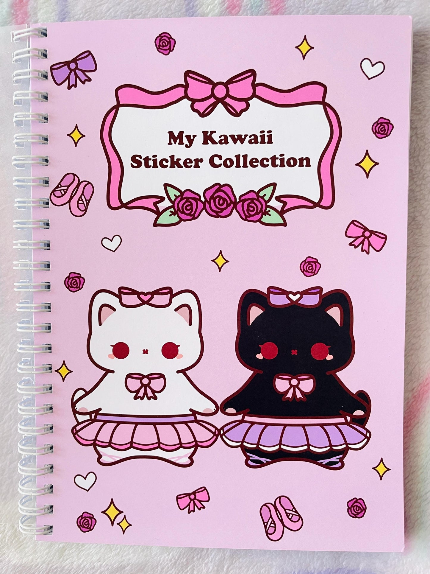 Ballerina Cat Sticker Album | Reusable Stickerbook | DIN A5