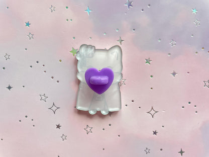 Sakura Kimono Cat Pin