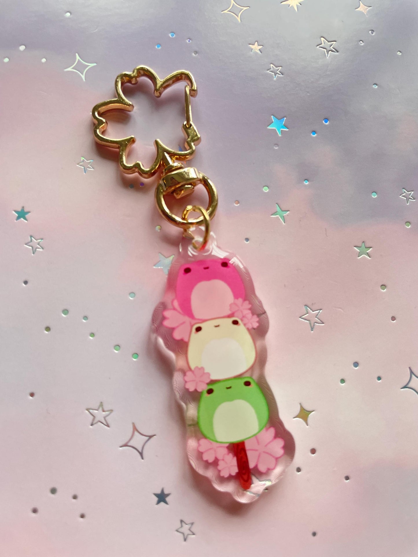 Mochi Frog Dango Keychain