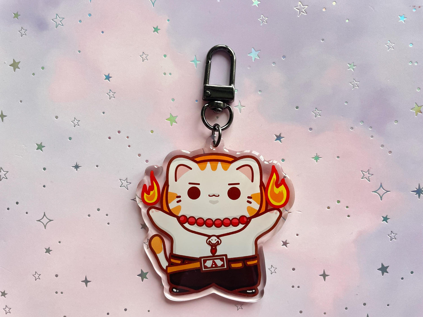 Fire Cat Pirate Keychain |Pirate King Series