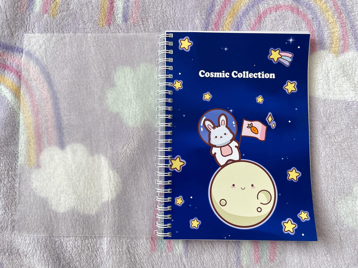 Bunny Astronaut Planet Sticker Album | Reusable Stickerbook | DIN A5