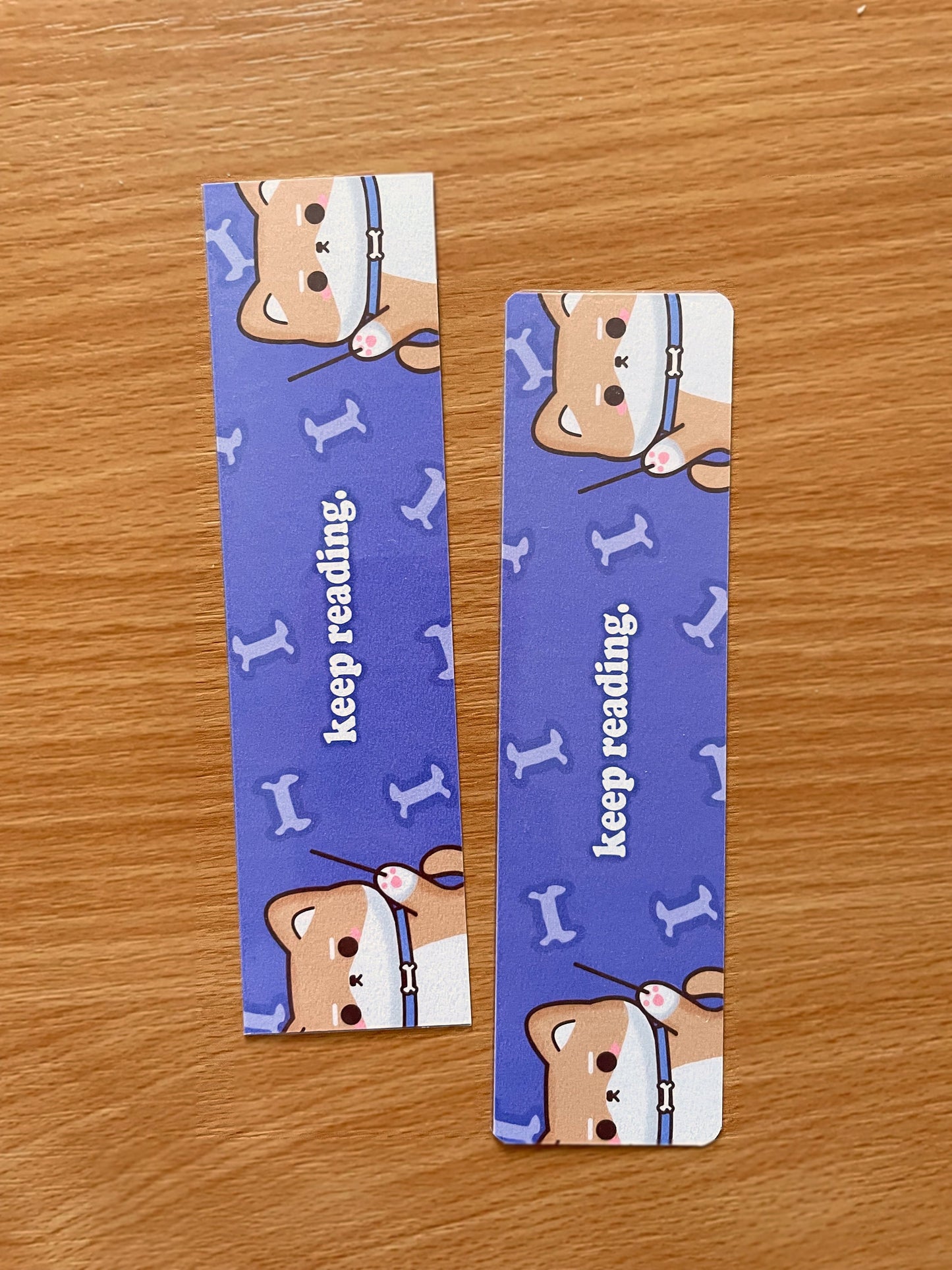 Daruma Shiba Inu Bookmark | double sided