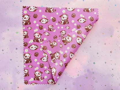 Bubble Tea Cow Microfiber Cloth | Double sided