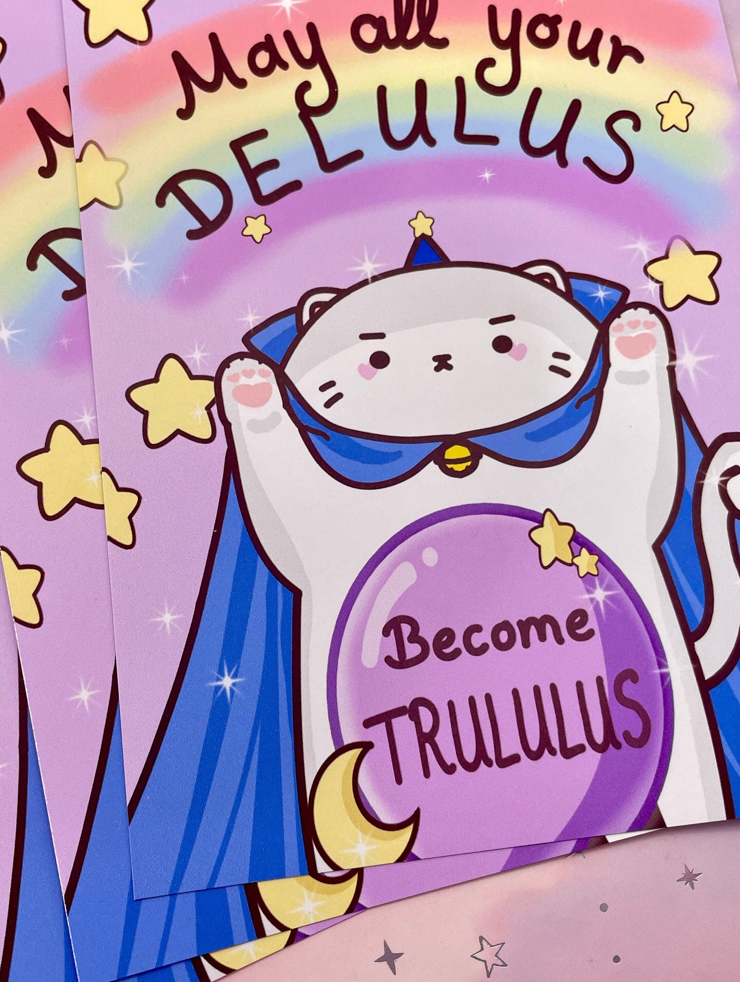 Delulu Magician Cat Artprint | DIN A6