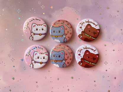 Katzen Button | Shiba Inu Badge | Statement Buttons