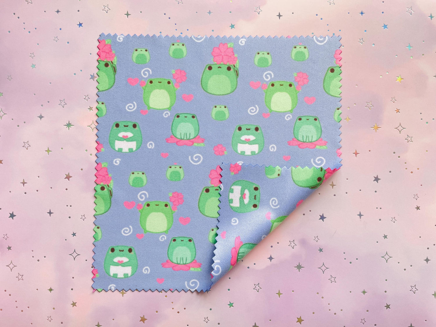 Sakura Frog Microfiber Cloth | Double sided