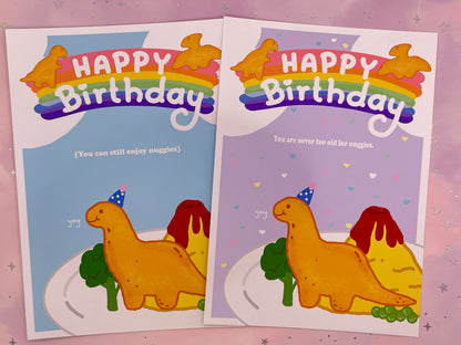 Dino Nugget Birthday Card | DIN A6