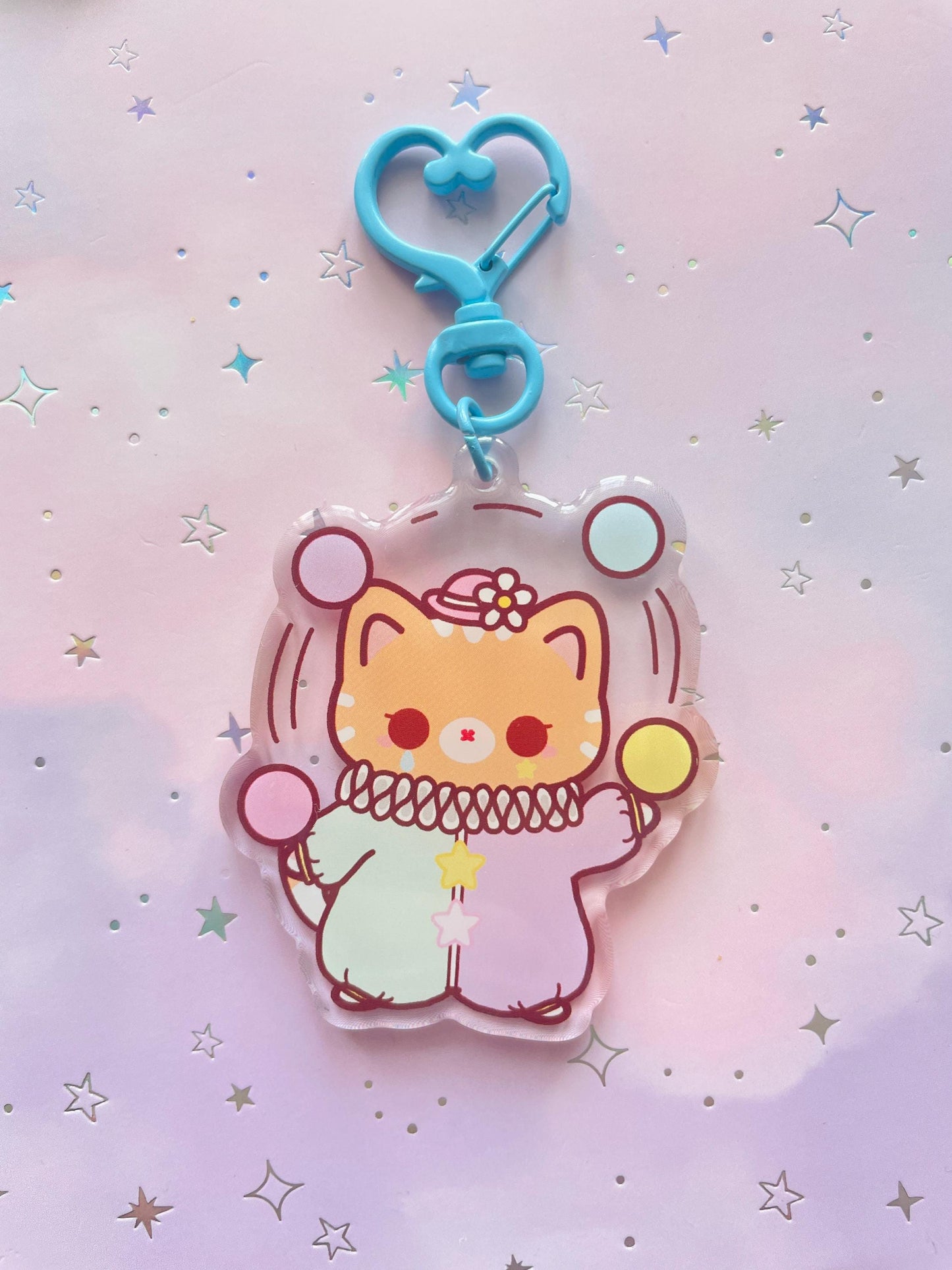 Cat Clown Keychain | Nero | Fabio | Milo