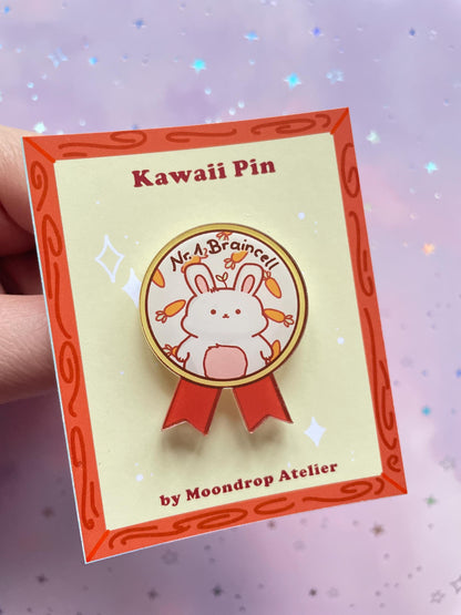 Bunny Braincell Reward Pin | Nr.1 Braincell Pin | Couple BFF Gift