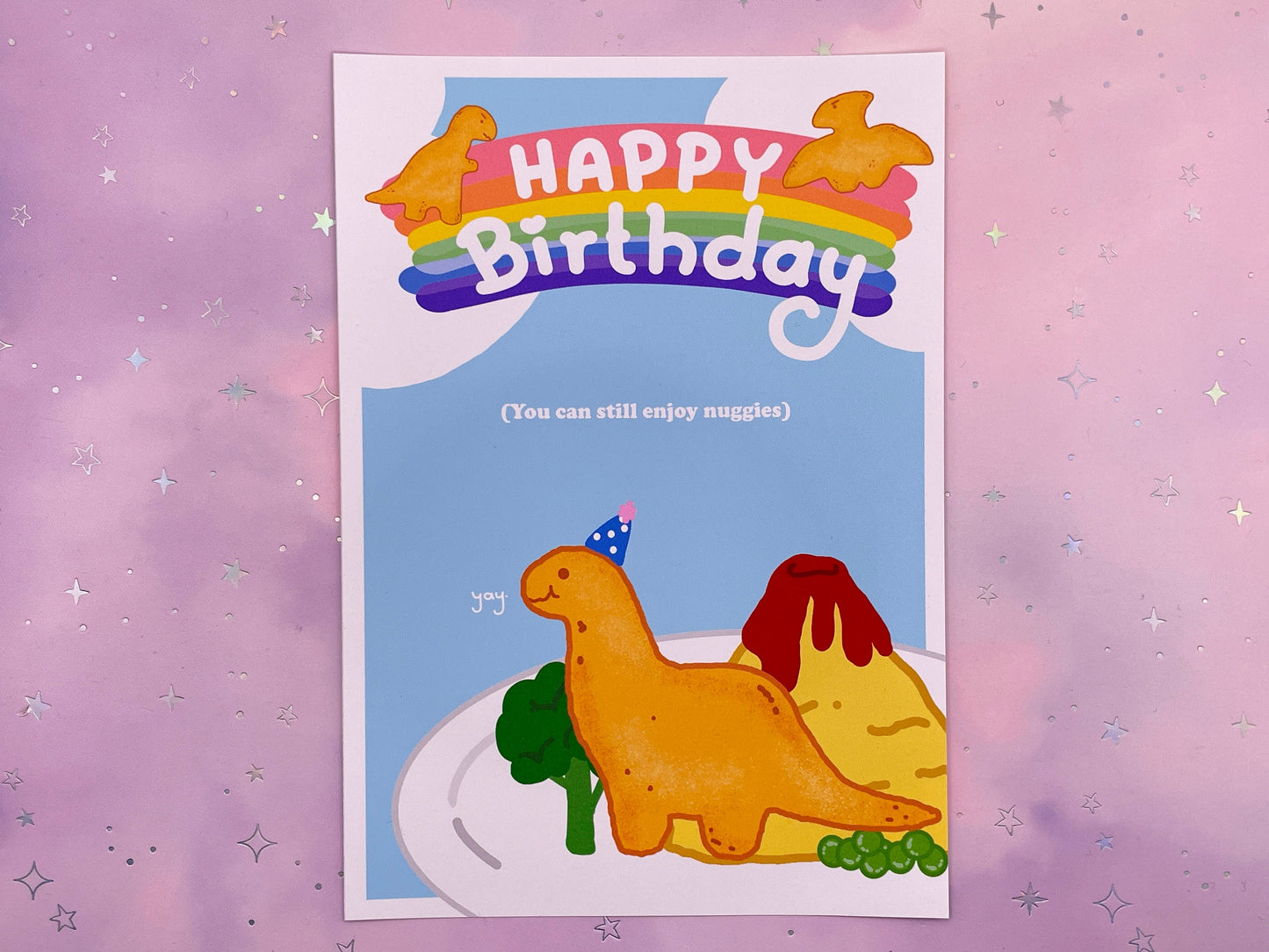 Dino Nugget Birthday Card | DIN A6