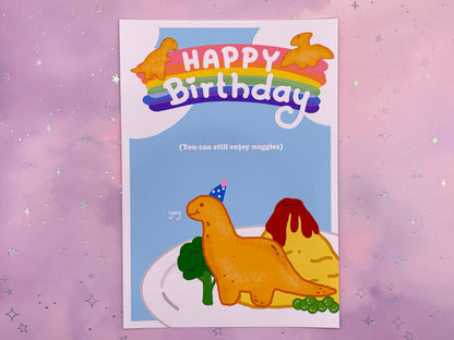 Dino Nugget Birthday Card | DIN A6