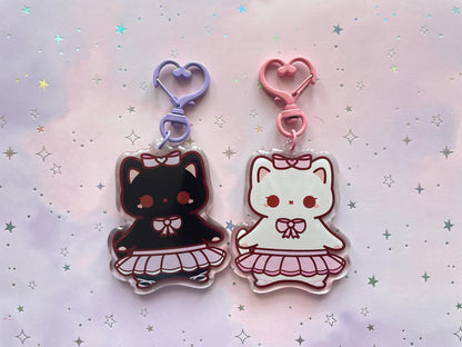 Cat Ballet Keychain