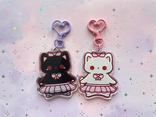Cat Ballet Keychain