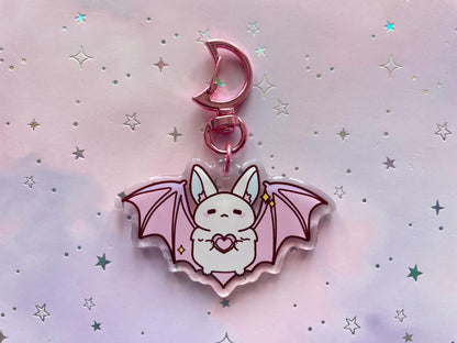 Bat Magical Moon Keychain