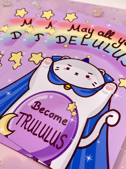 Delulu Magician Cat Artprint | DIN A6