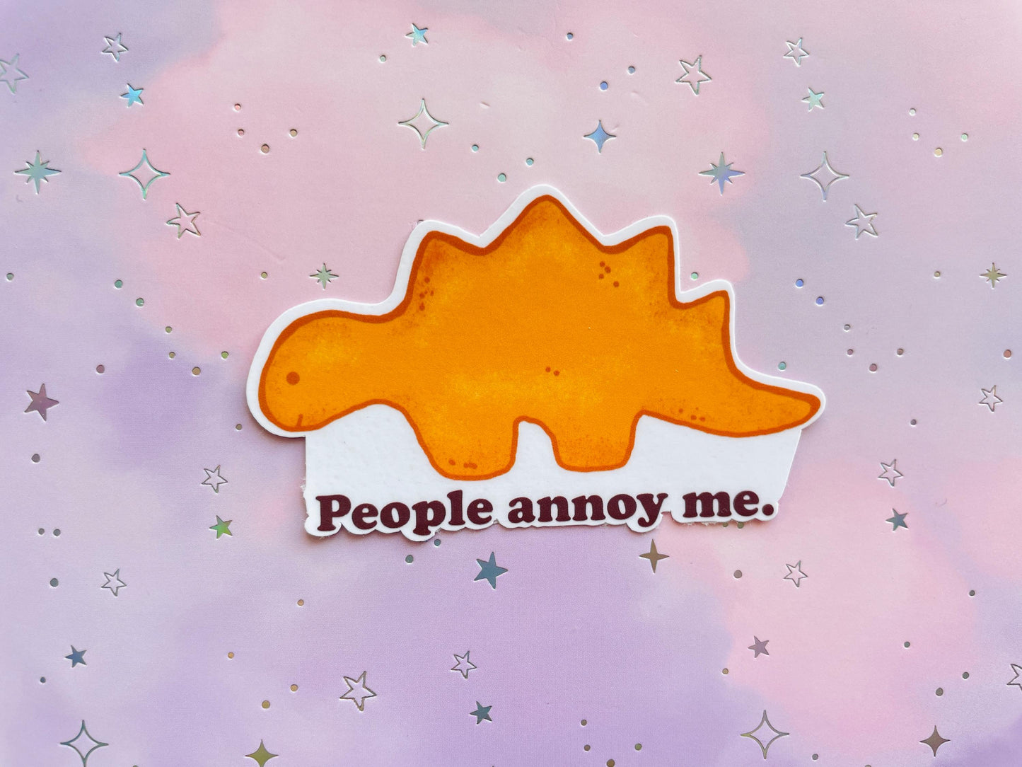 Dino Nugget Sticker | Dinosaur Vinyl Sticker Set
