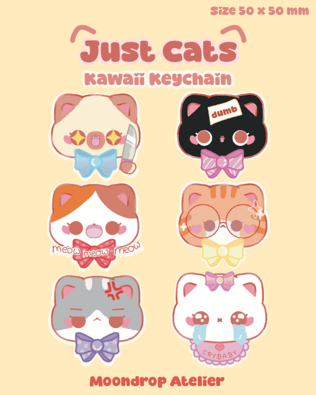 Just Cats Keychains Blind Bag