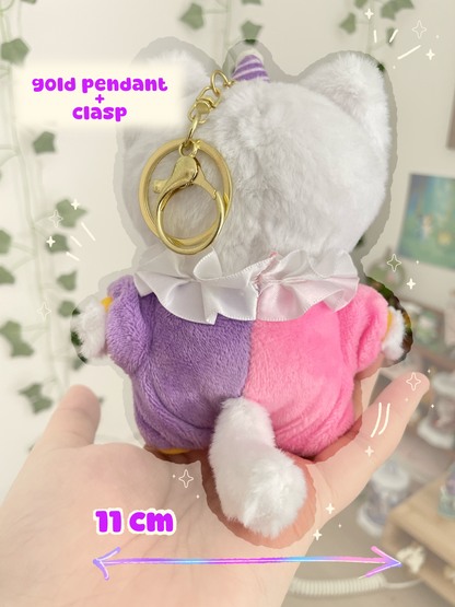 Fabio Cat Clown Plushie Keychain + Exclusive Stickers [PRE ORDER]