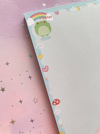 Rainbow Frog Notepad | DIN A6 | 50 pages