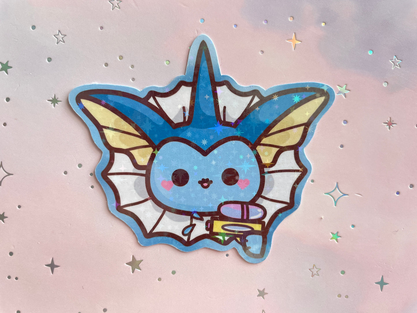 Eveelution Kawaii  Sticker Holo | Elemental Foxes Holo sticker