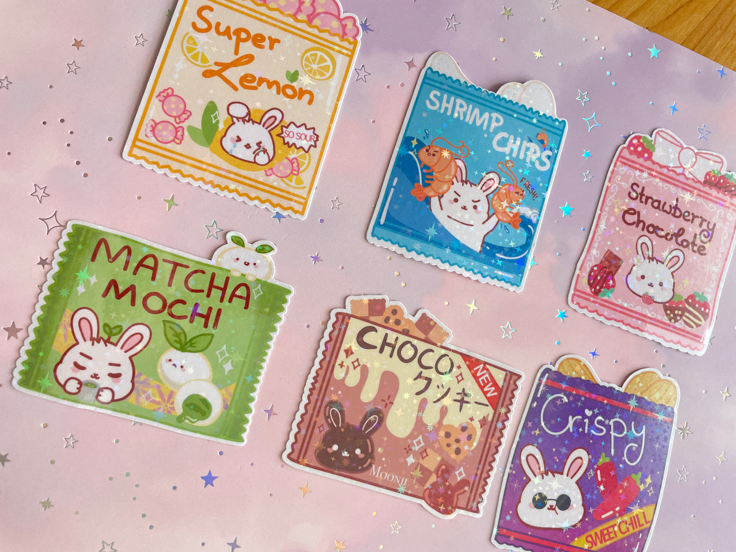 Bunny Asian Candy Sticker | Snack Sticker | Candy Set