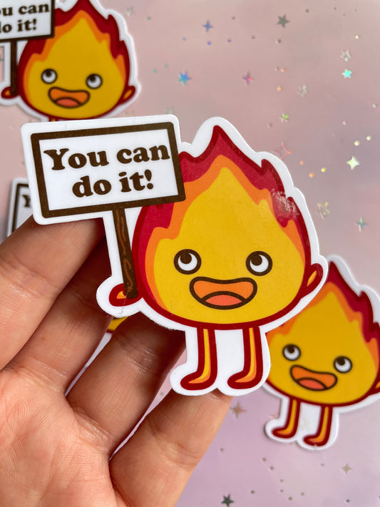 Fire Demon Sticker | You Can Do It