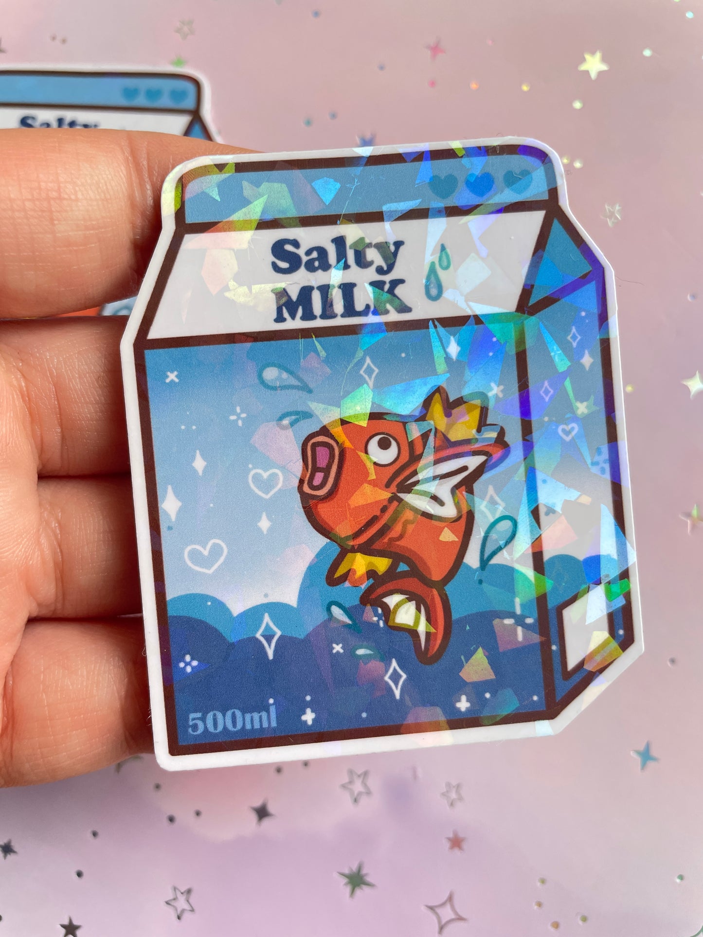 Fish Monster Salty Milk Sticker