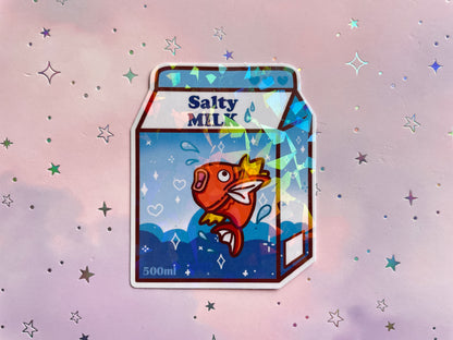 Fish Monster Salty Milk Sticker