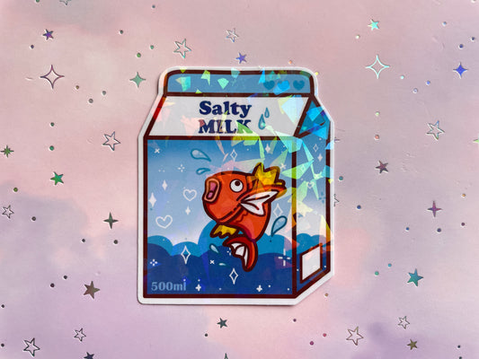 Fish Monster Salty Milk Sticker
