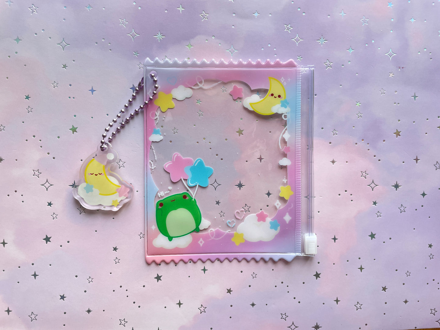 Dreamy Heaven Frog | Zipper Bag with Keychain