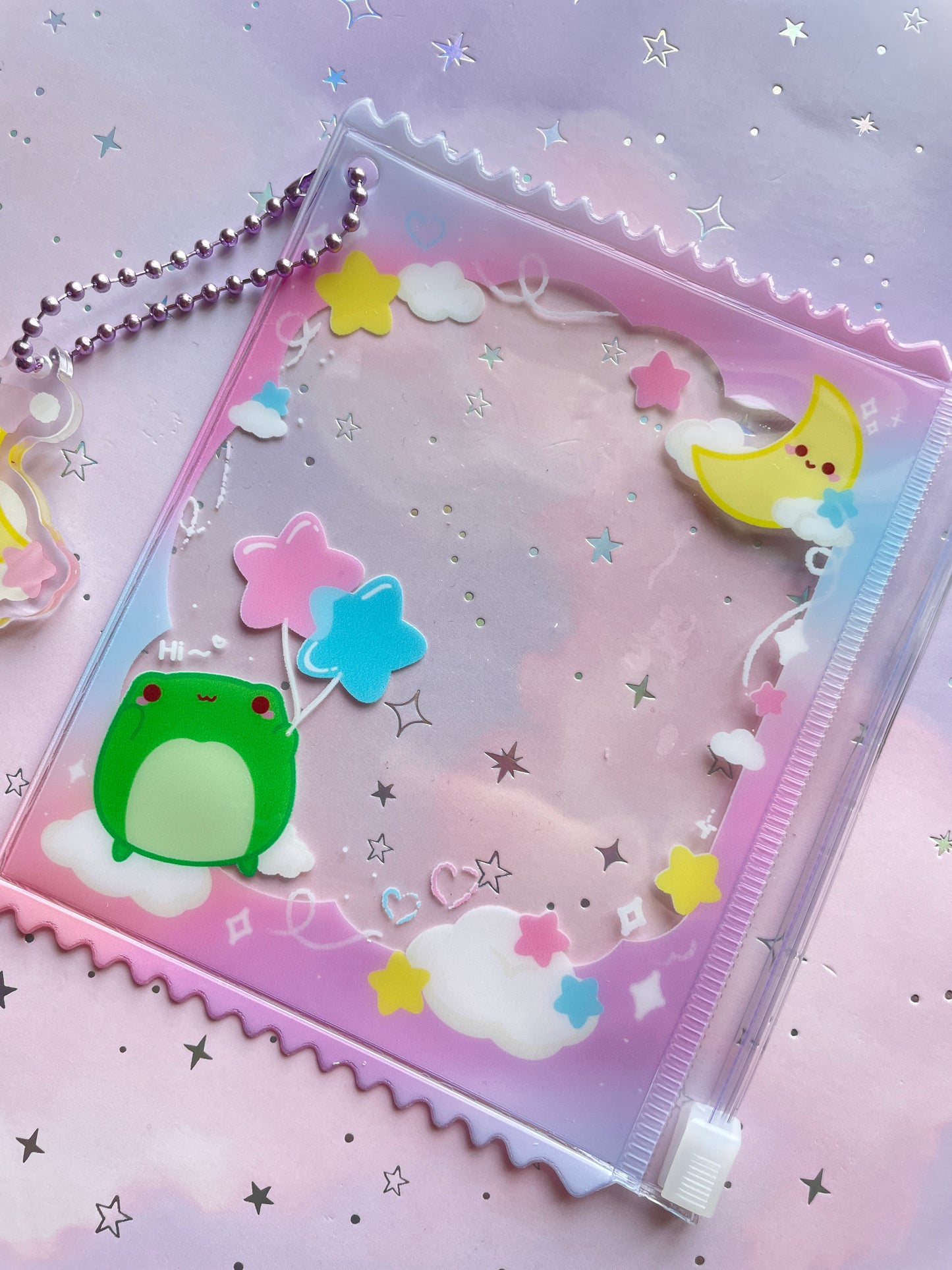 Dreamy Heaven Frog | Zipper Bag with Keychain