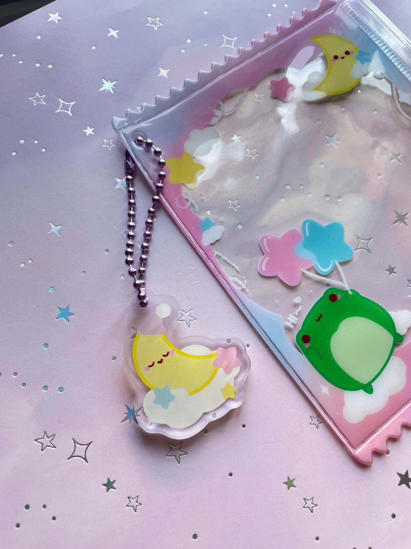 Dreamy Heaven Frog | Zipper Bag with Keychain