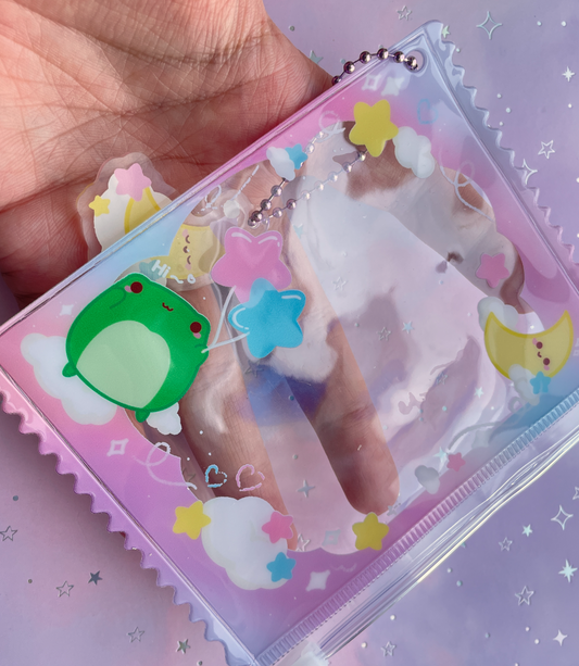 Dreamy Heaven Frog | Zipper Bag with Keychain