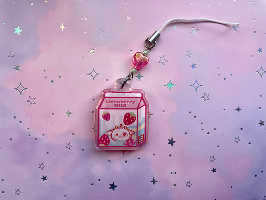 Strawberry Milk Phonecharm
