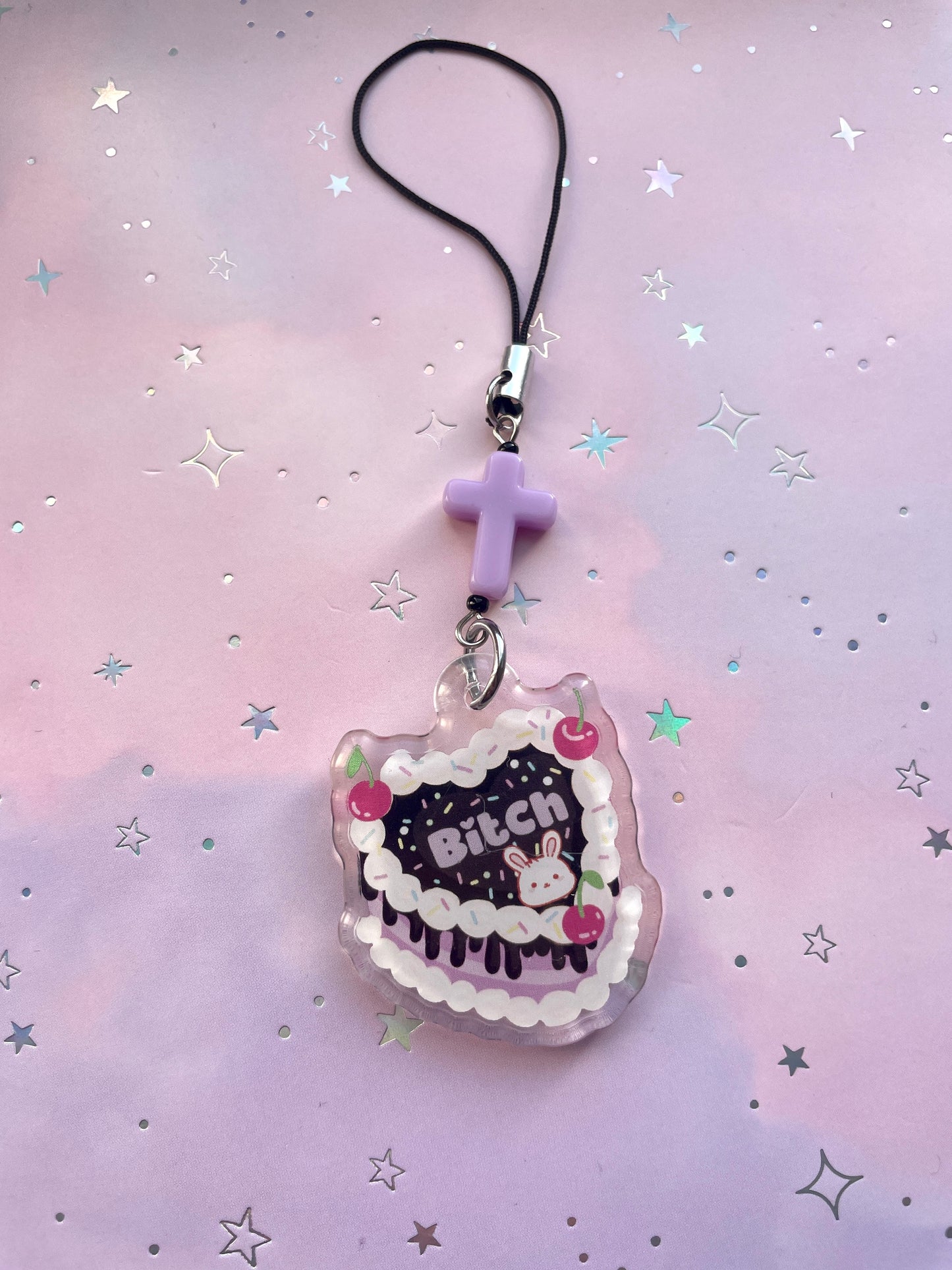 Btch Bunny Cake Phonecharm
