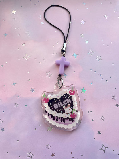 Btch Bunny Cake Phonecharm