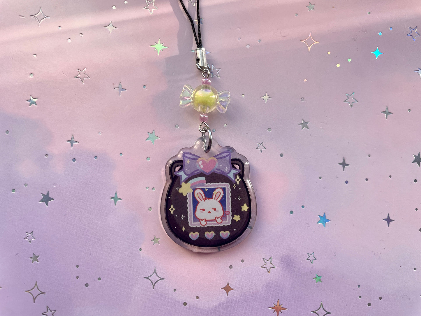 Tamagotchi Galaxy Bunny Phonecharm