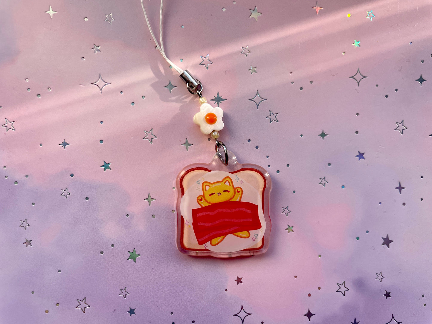 Cat Bacon Egg Toast Phonecharm
