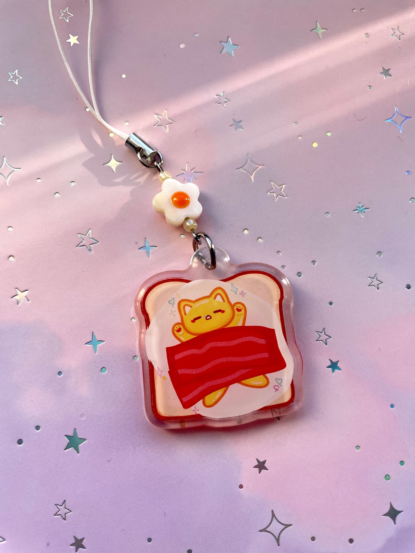 Cat Bacon Egg Toast Phonecharm