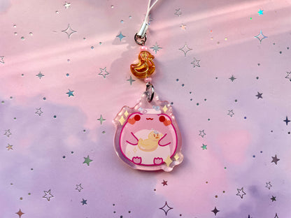 Bathing Frog Phonecharm