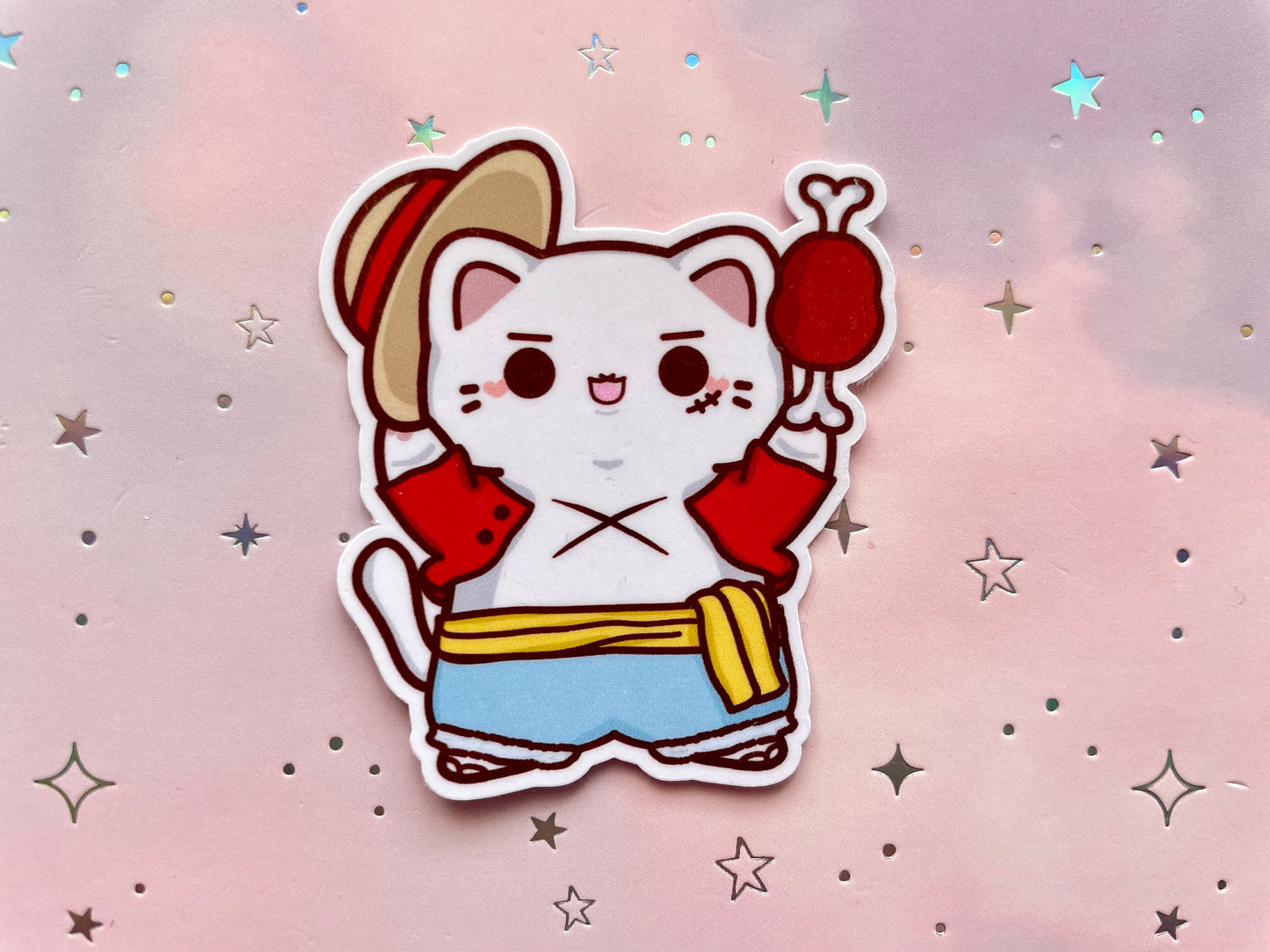 One Piece Cat Stickers